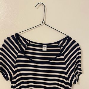 Old Navy, blue&white striped T-shirt dress